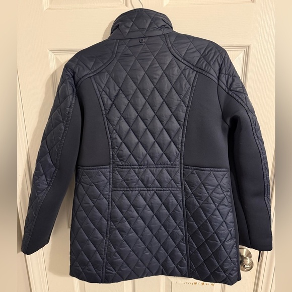 London Fog Navy Quilted Barn Jacket - Picture 2 of 5
